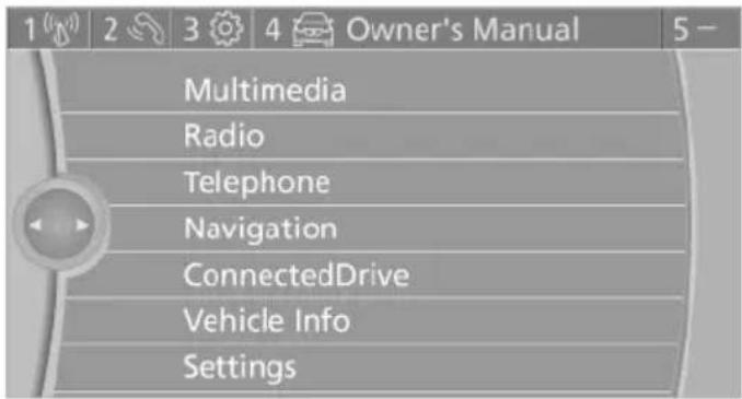 BMW 535i Xdrive (2014) - Displaying the button assignment - 1