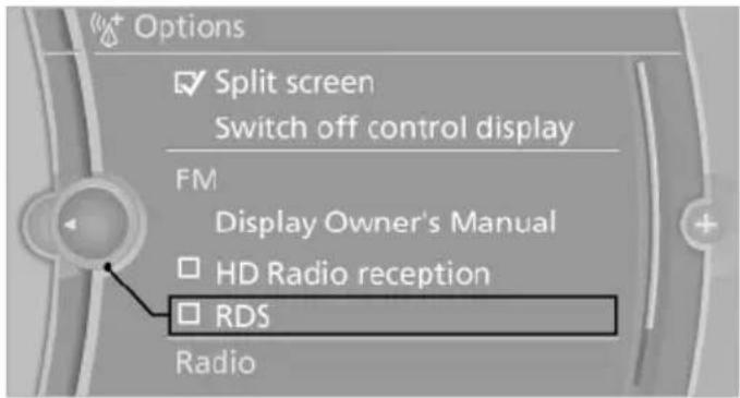 BMW 535i Xdrive (2014) - Opening the Options menu - 2