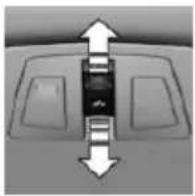BMW 535i Xdrive (2014) - Opening/closing the sliding visor - 1