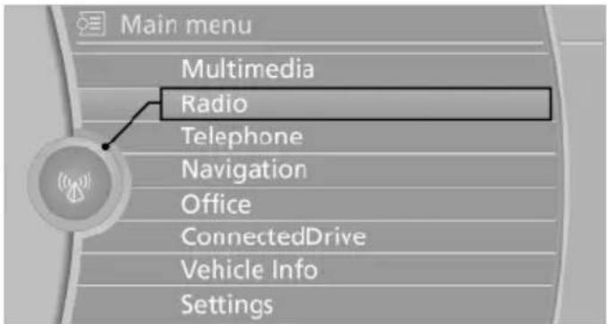 BMW 535i Xdrive (2014) - Selecting menu items - 1