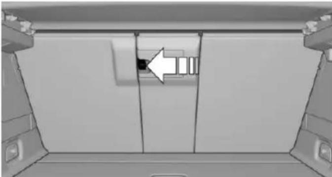 BMW 535i Gran Turismo (2015) - Unlatching center cargo partition - 1