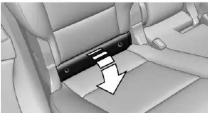 BMW 535i Gran Turismo (2015) - Exposing the lower LATCH anchors - 1