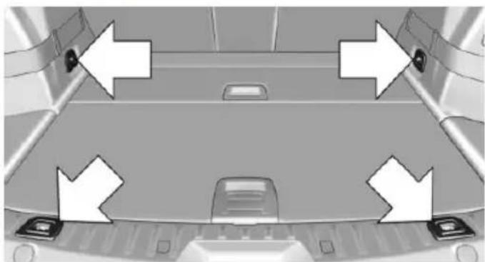 BMW 535i Gran Turismo (2015) - Lashing eyes in the trunk - 1