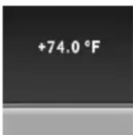 BMW 5 Series Sedan (2016) - External temperature - 1