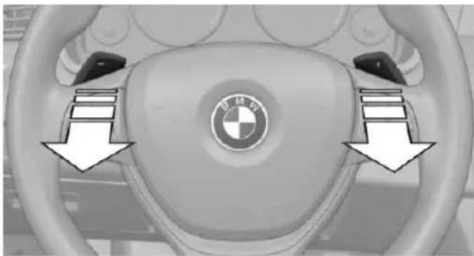 BMW 5 Series Sedan (2016) - Shift paddles - 1