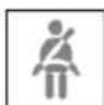 BMW 5 Series Sedan (2016) - Safety belt reminder for driver's and passenger's seat - 1