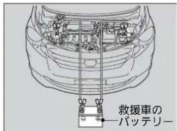 救援車の バッテリー