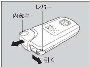 レバー 内蔵キー 引く
