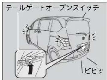 テーテルゲートオープンスイッチ ピピッ