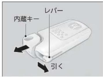 内蔵キー レバー 引く