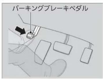 パーキングブレーキペダル
