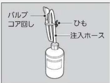 パルプ コア回し ひも 注入ホース