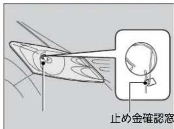 止め金確認窓