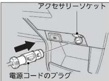 アクセサリーソケット 電源コードのプラグ