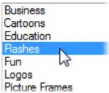 SERIF PagePlus X5 - To add a flash: - 1