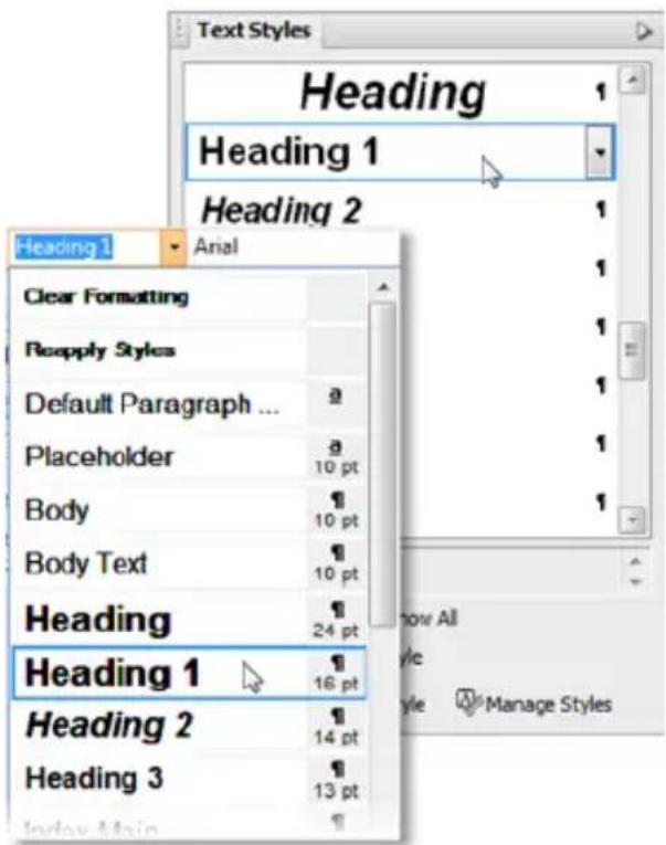 SERIF PagePlus X5 - Using text styles - 1