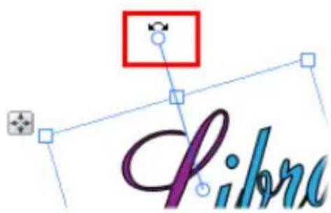 SERIF CraftArtist - To rotate a text item: - 1