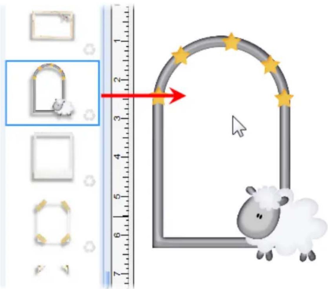 SERIF CraftArtist - Adding frames to the page - 1