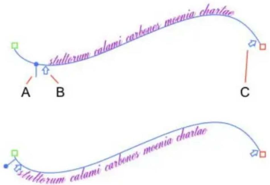 SERIF CraftArtist - Refining a text path - 2