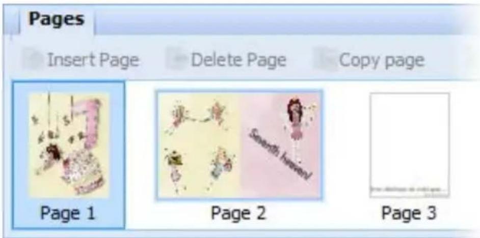 SERIF CraftArtist - To expand the Pages tab: - 2