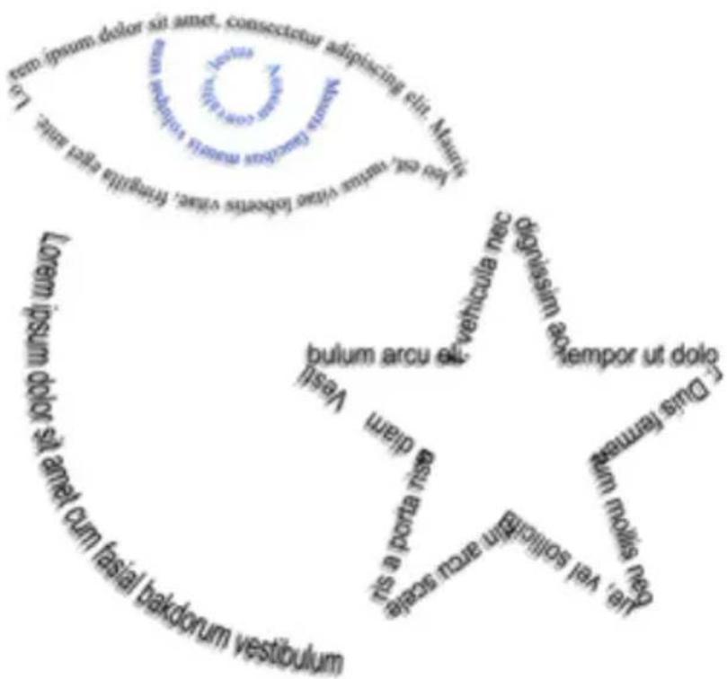 SERIF CraftArtist - Fitting text to a path - 1