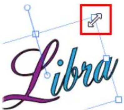 SERIF CraftArtist - To resize a text item: - 1