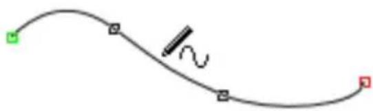 SERIF CraftArtist - To redraw part of a selected line: - 2