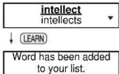 SEIKO ER2100 - ● Building your word list : - 1