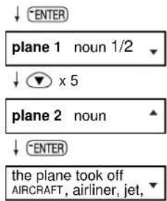 ENTER plane 1 noun 1/2 x 5 plane 2 noun ENTER the plane took off AIRCRAFT, airliner, jet,