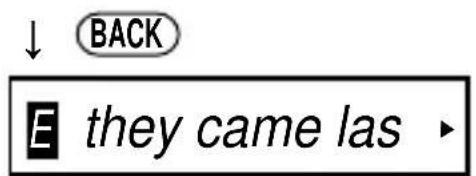 ↓ BACK E they came las ►