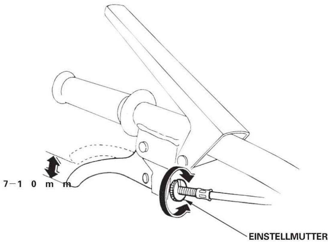 Honda F810 - EinstellungdesSeitenkupplungseilzugs - 1