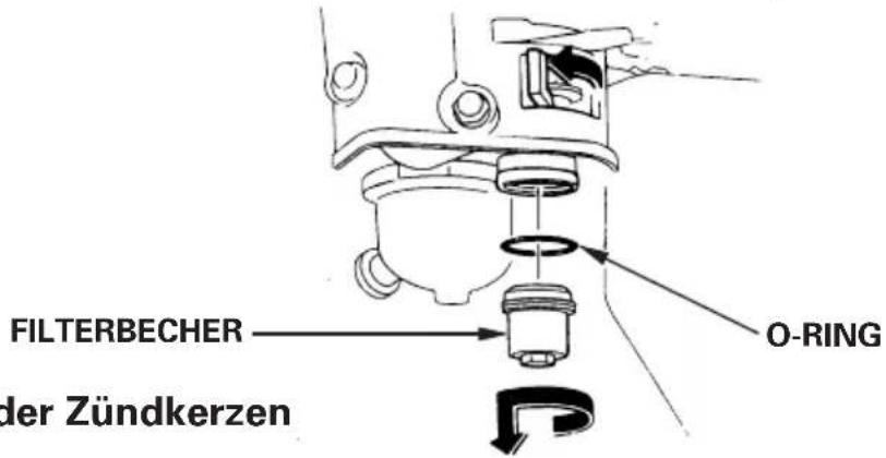 FILTERBECHER der Zündkerzen O-RING
