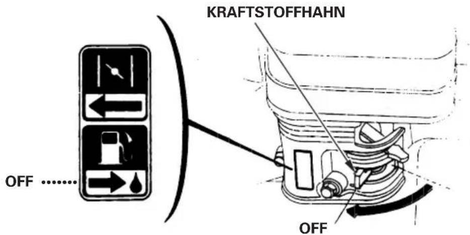 KRAFTSTOFFHAHN OFF ...... OFF