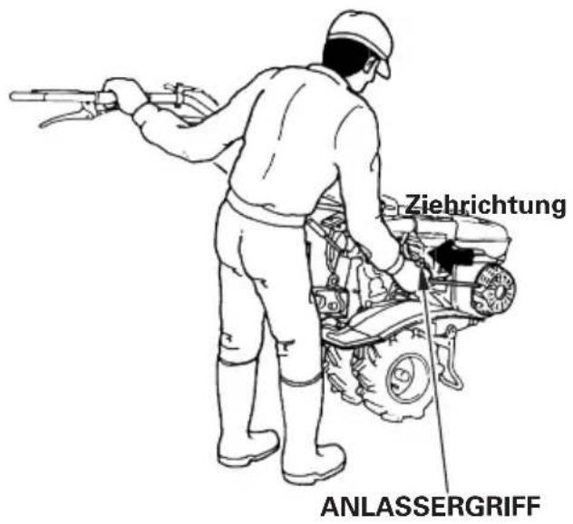 Ziebrichtung ANLASSERGRIFF
