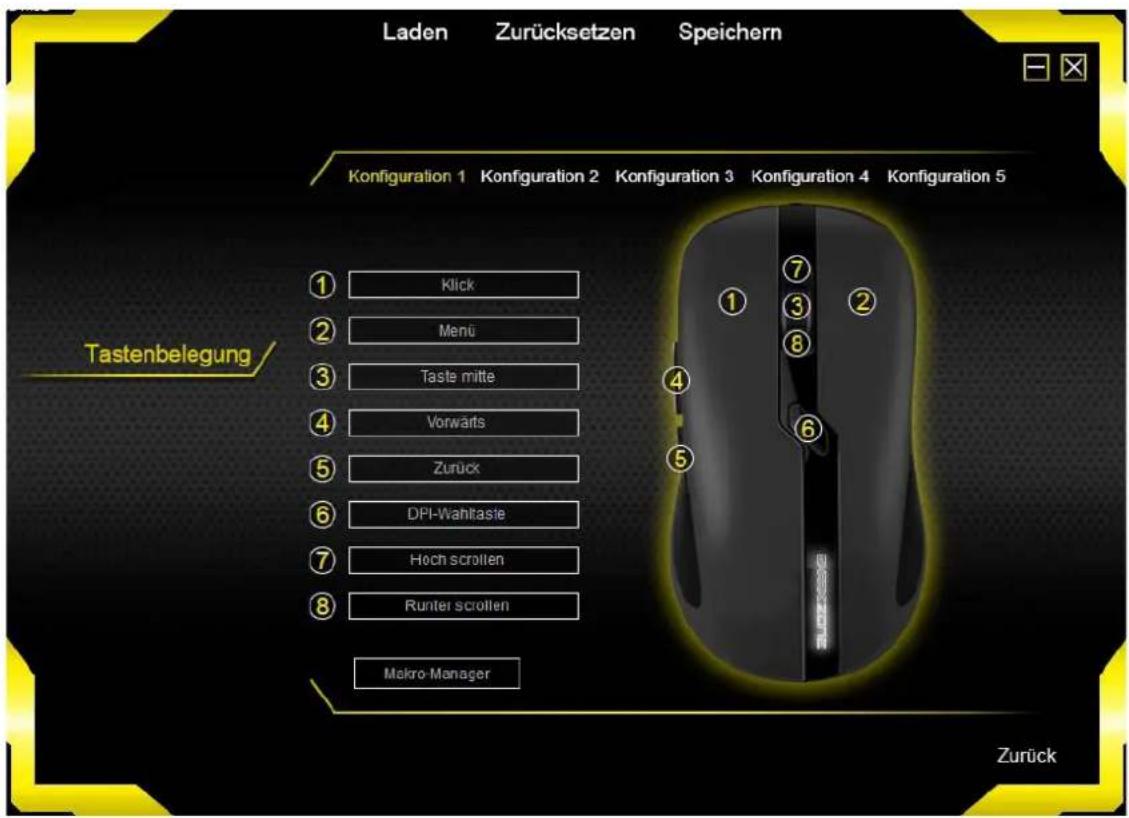 Sharkoon Shark Zone M20 - Tastenbelegung E - 1
