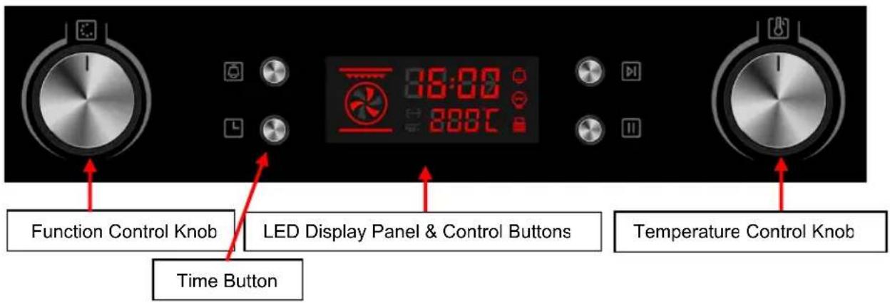 Montpellier SFPO72MX - Oven Control Panel - 1
