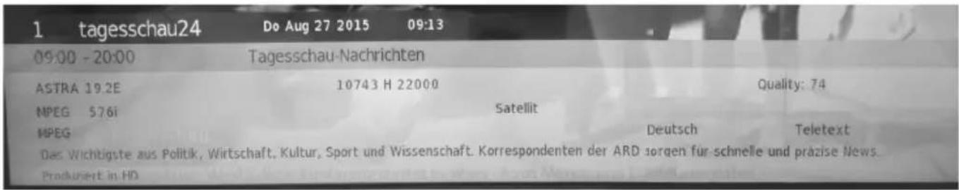 XORO HTL 4346 - Programminformationen - 1