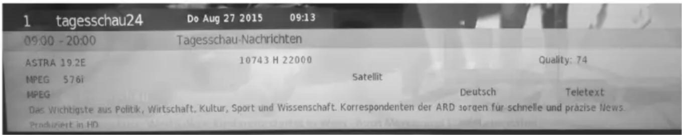 XORO HTC 1946 - Programminformationen - 1