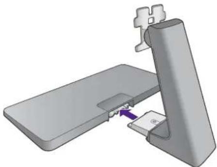 BENQ GW2470HL - Attach the monitor base. - 3