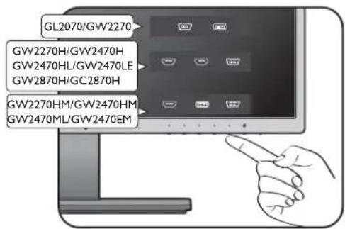 BENQ GW2470HL - Connect the headphone. - 11