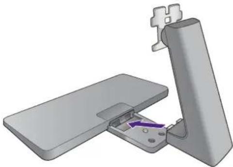 BENQ GW2470HL - Attach the monitor base. - 4
