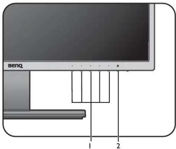 BENQ GW2470HL - The control panel - 1