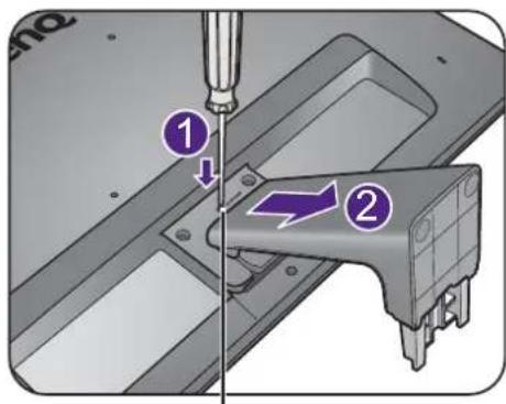 BENQ GW2470HL - Remove the monitor stand. - 1