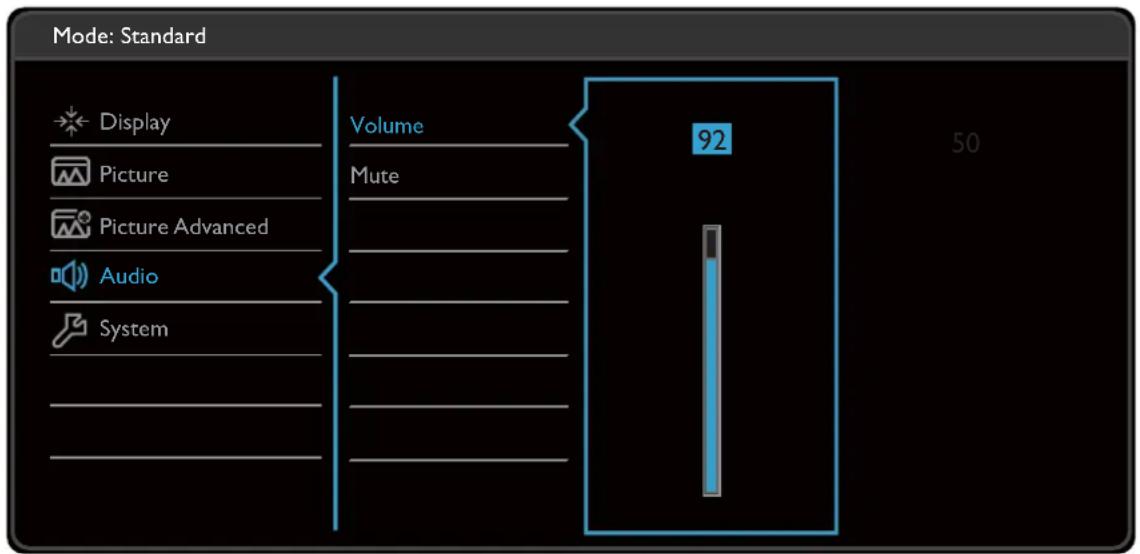 BENQ GW2470HL - Audio menu (selected models only) - 1