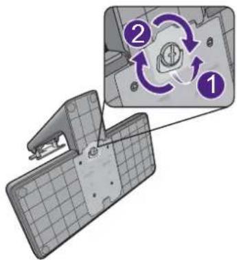 BENQ GW2470HL - Attach the monitor base. - 5