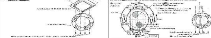 PANASONIC WV-X8570N - Schritt 1 Befestigen der Halterungen (Installieren Sie die Befestigungshalterung und die Sockelhalterung) "Es gibt 4 Verfahren: die Kurecen eine Dritte oder Varezu meraden - 1