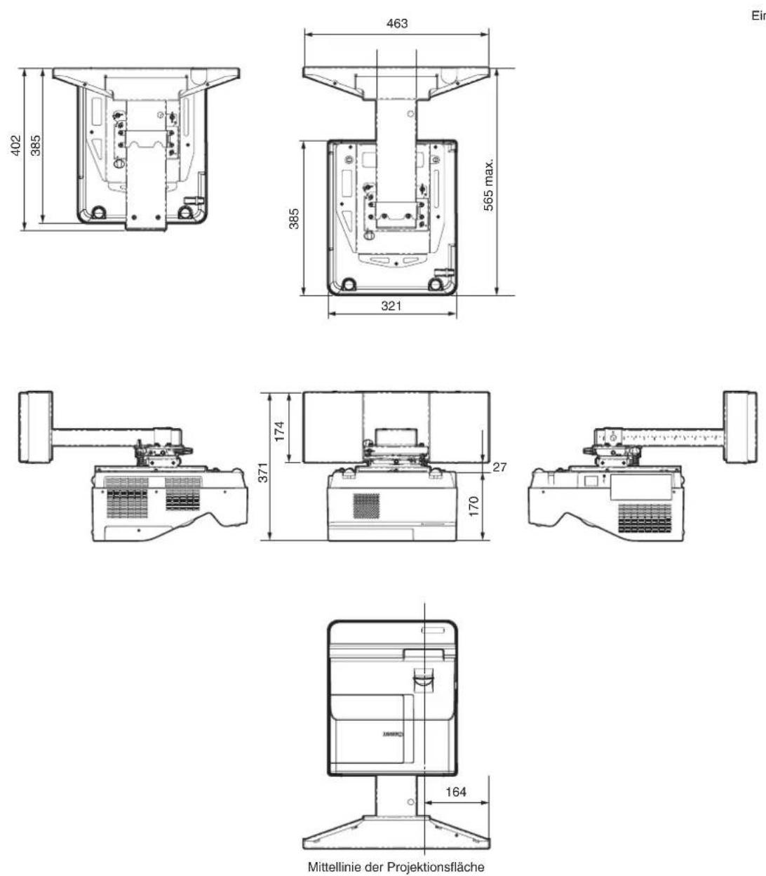 CANON LV-8235 - ■...Tabelle...des...Projektionsabstands - 2