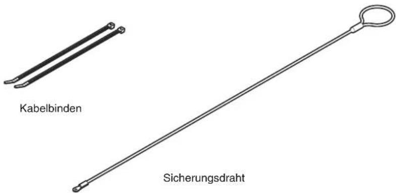 Kabelbinden Sicherungsdraht