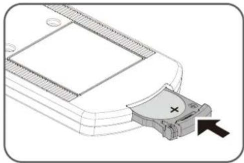 CANON LV-X420 - Batterien in die Fernbedienung einlegen - 3