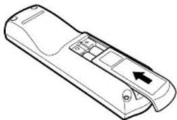CANON REALiS SX60 - Installing Remote Control Batteries - 3